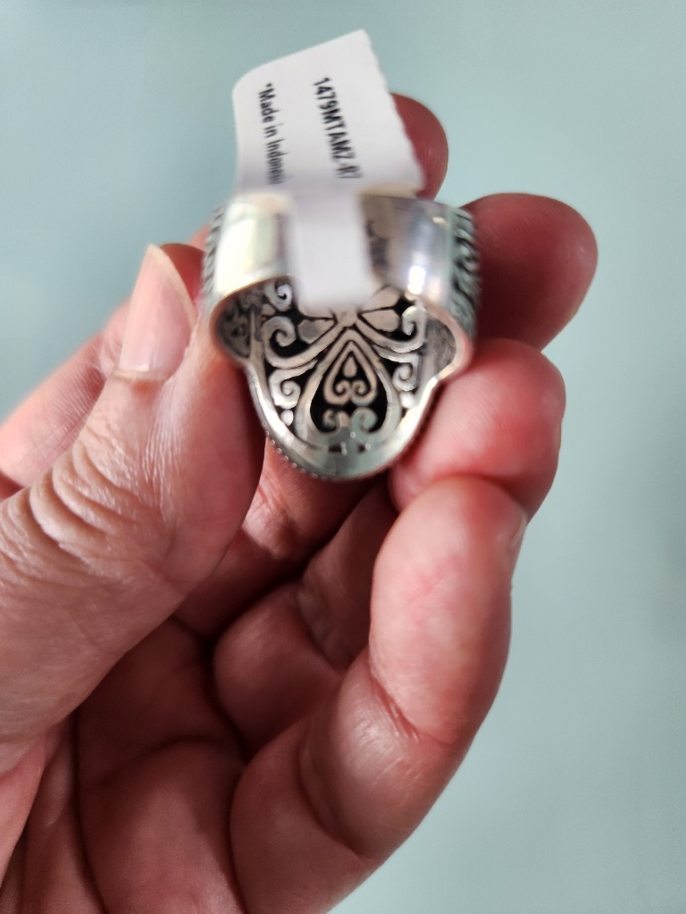 SARDA Silver Ring, Persist and Prevail Ring™ in Mint Amazonite, size 7 NWT - Picture 6 of 7